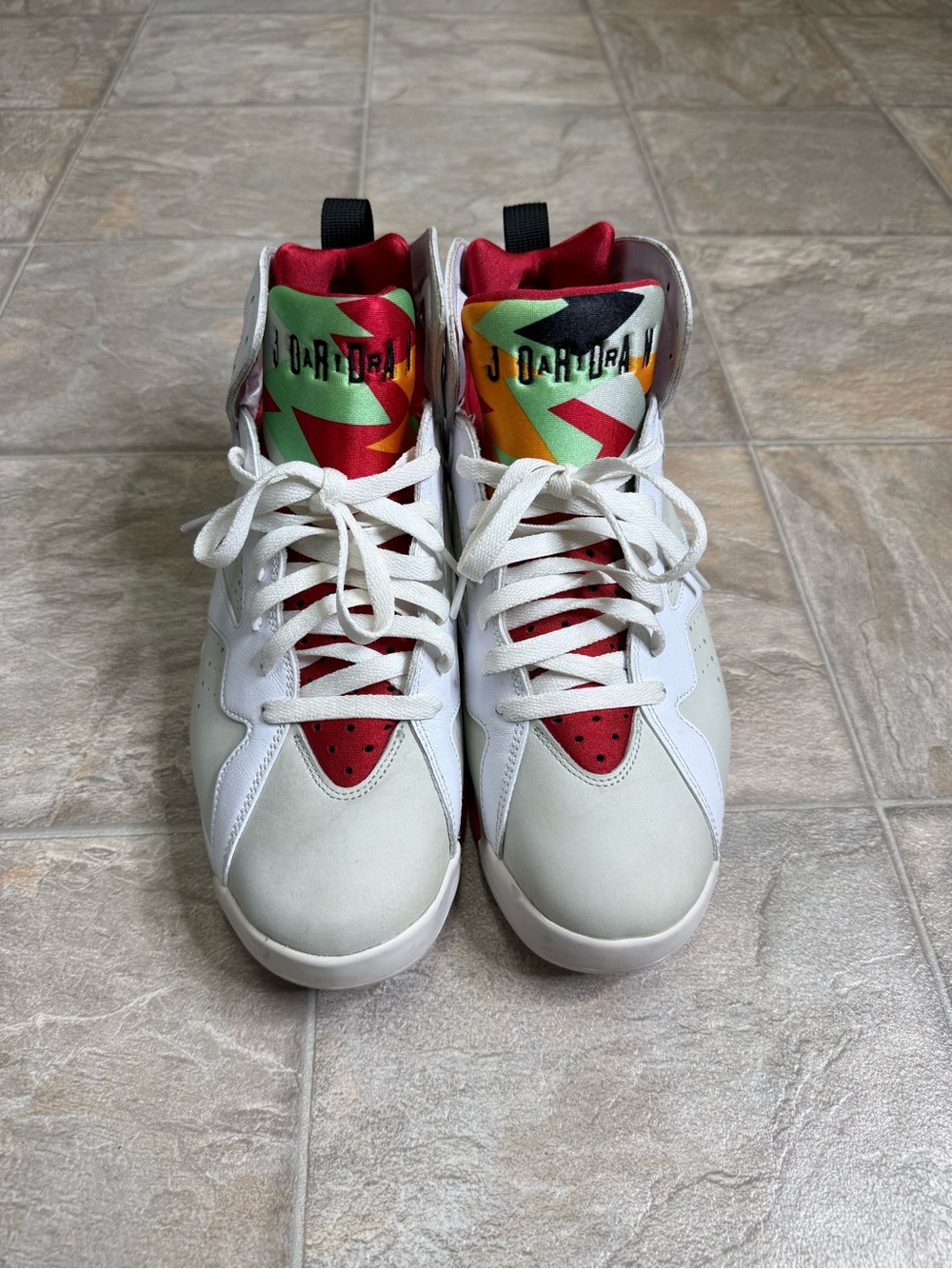 Air Jordan 7 Retro Hare 2015 Men’s Shoe Size 10 White 304775-125 Preowned